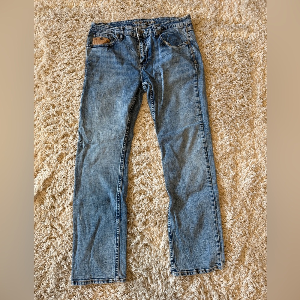 Cody James Straight-Leg Men's Denim Jeans in Faded Blue